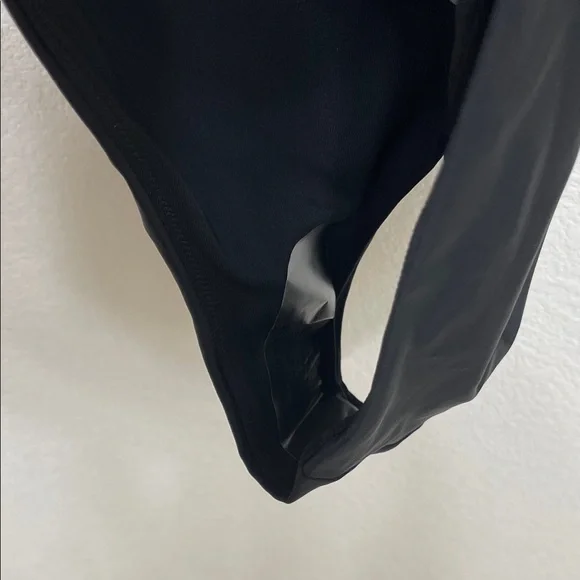 NWT - Aerie Black High Cut Cheeky Bikini Bottom - M - Picture 5 of 5